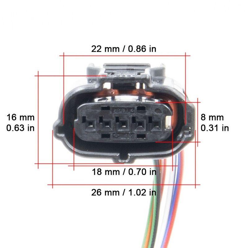 90980-12292 Connector of Mass Air Flow Sensor for Toyota Lexus Isuzu Holden 22204-75030,22680-AA360, AFH70M-59A, 8-97601967-0