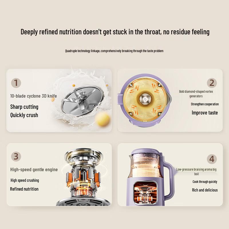 DAEWOO 1L Automatic High-Speed Blender & Soy Milk Maker