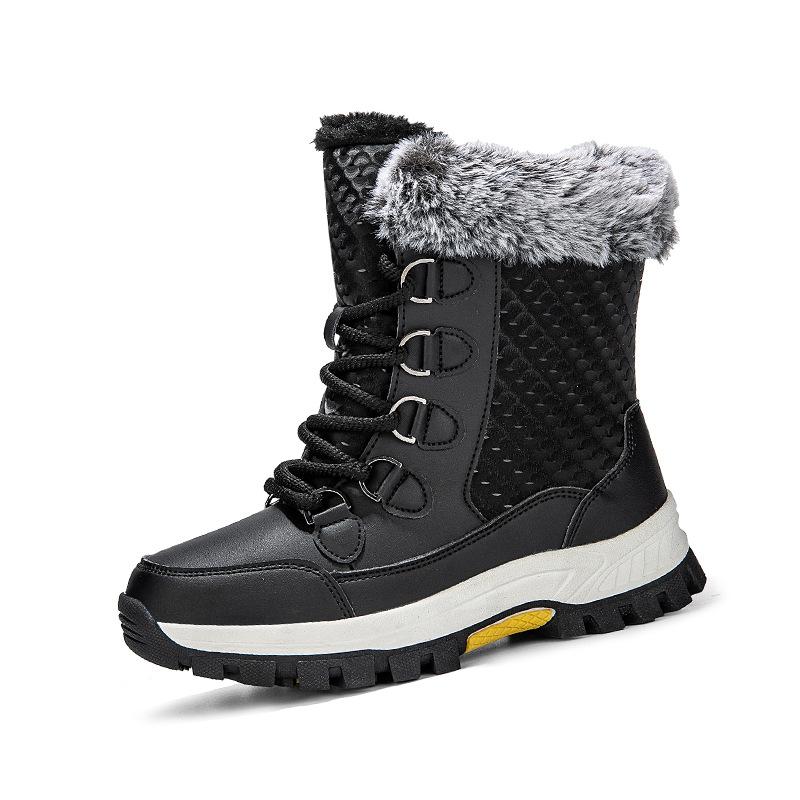 Snow boots men's new winter velvet thickened cold-proof warm lightweight women's outdoor walking versatile non-slip snow boots