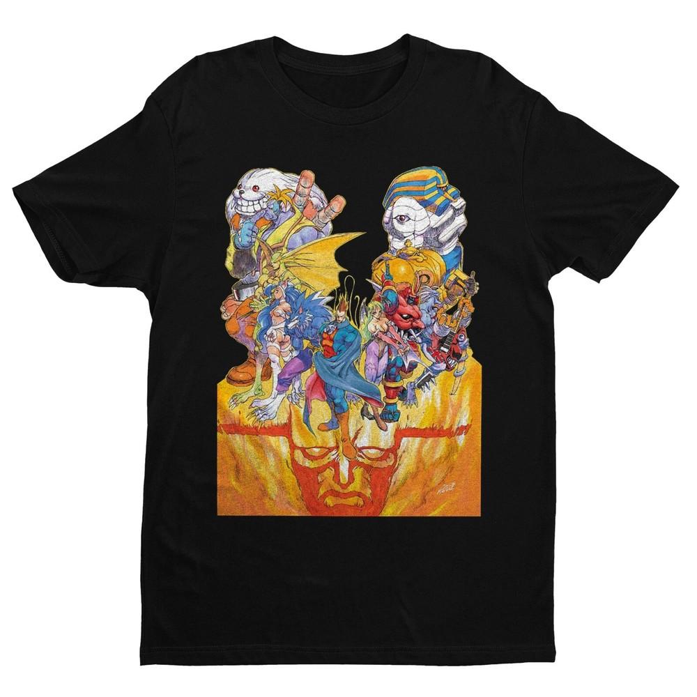 Оригинальная футболка унисекс с эксклюзивным дизайном Cover из серии Darkstalkers Night Warriors 3XL