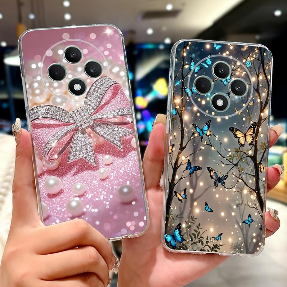 For Oppo Reno 12F 5G Case Reno12 FS CPH2637 Colorful Flowers Painted Cover Soft Silicone Case For Oppo Reno12 F 4G Reno12F Shell