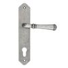 HAMILTON Door Handle with Escutcheon for 72mm Cylinder, ANTIQUE NICKEL