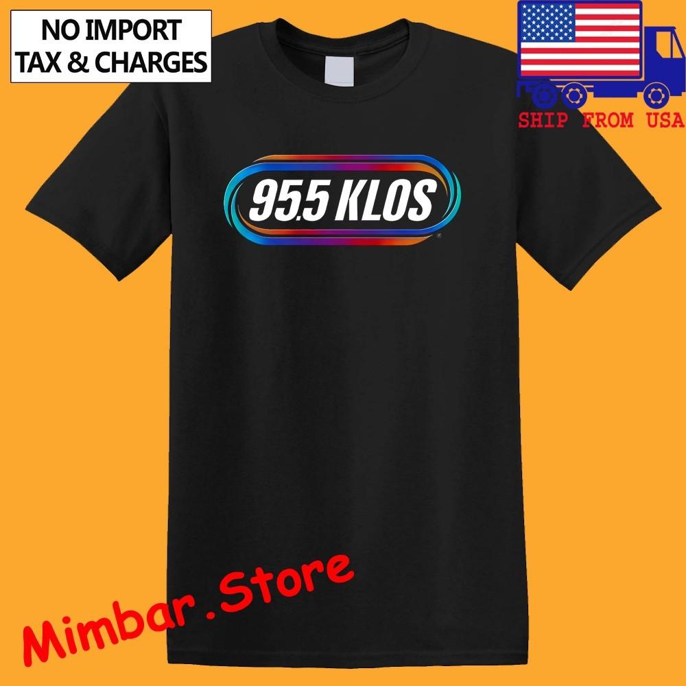 95.5 Klos Radio Men s Black Size S-5XL S