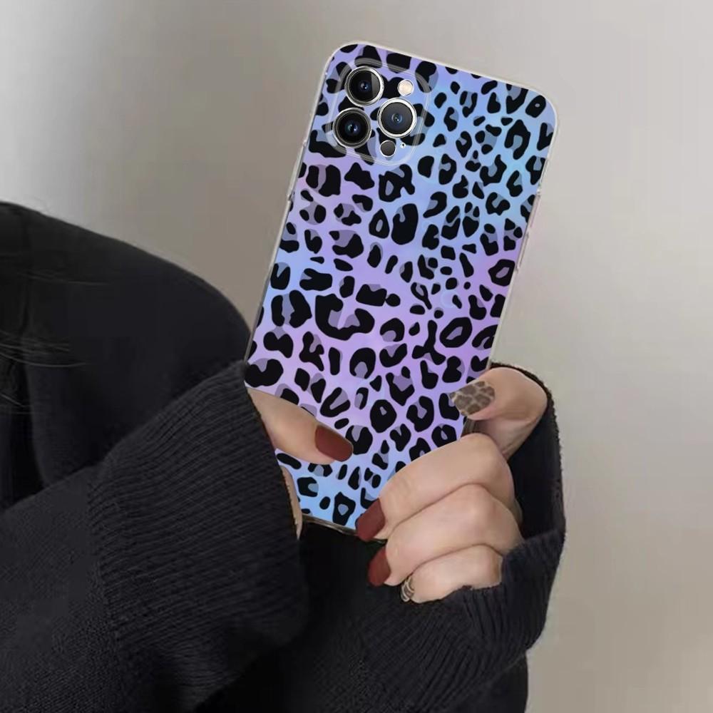 Leopardenmuster Handyhülle für iPhone 15 8 7 6 6S Plus X SE 2020 XR XS 14 11 12 13 Mini Pro Max Handyhülle