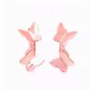Exquisite Russian 585 Purple Gold Fashion Glossy Butterfly Simple Exquisite Earrings Rose Gold Plated Light Luxury Earrings