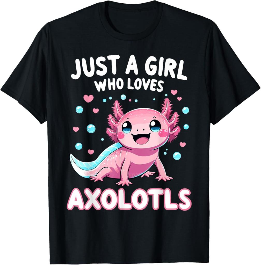 Cute Axolotl Girl Loves Axolotls T-shirt