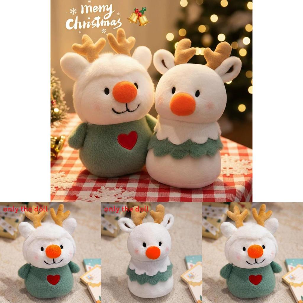 Série de Natal Brinquedo de Pelúcia Palhaço Rena do Papai Noel Boneca Recheada Para Decoração de Feriado