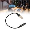 3 Pin Male To 6.35mm Socket Microphone Cable 0.3m / 0.98ft Sound Cable  Audio Equipment Linking