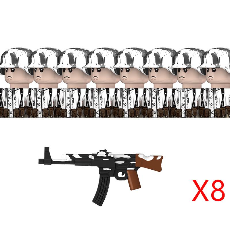 High-Quality Ww2 High-Quality Germany High-Quality Winter Military figure Army style High-Quality Army High-Quality Building High-Quality Blocks