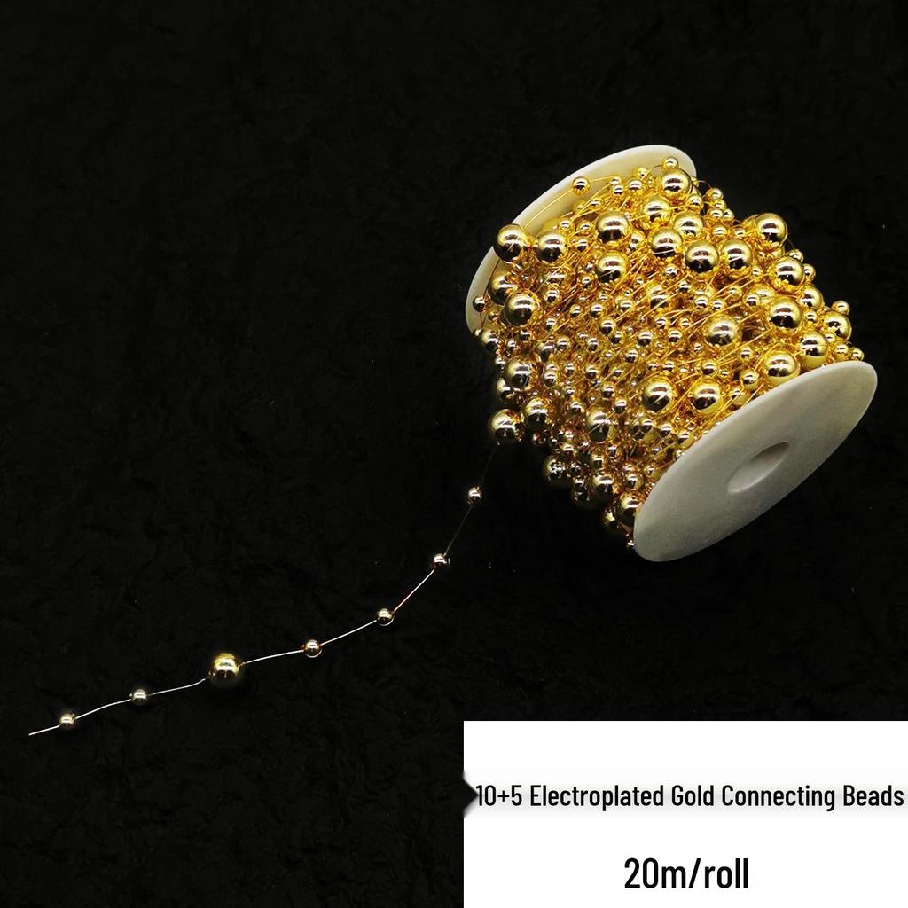 Double-Line Pearl Sunflower Snowflake Beads DIY Decoration