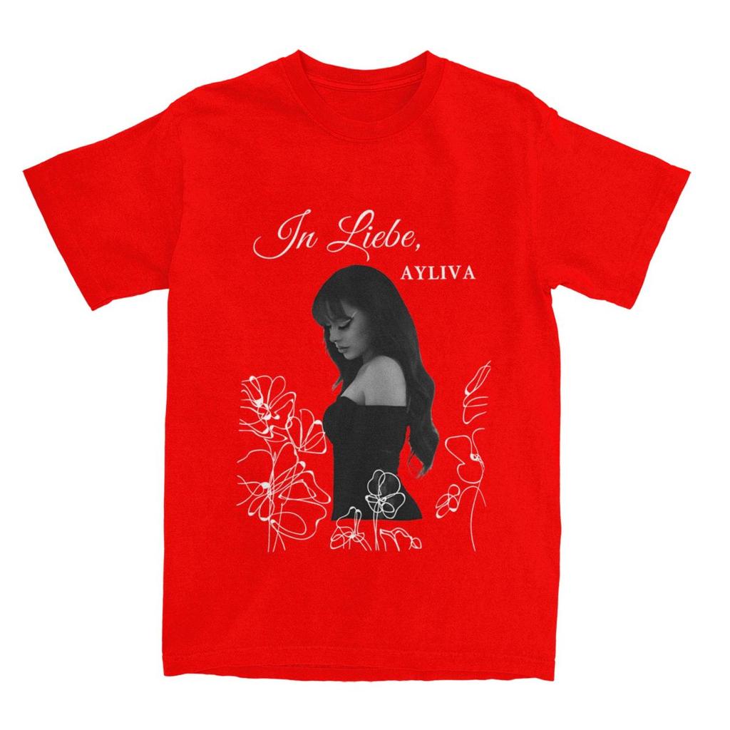 Oversized T Shirt Ayliva In Flower Pure Cotton TShirts Fashion Tshirt for Unisex Summer Y2K Classic Custom Logo Short Sleeve Tees