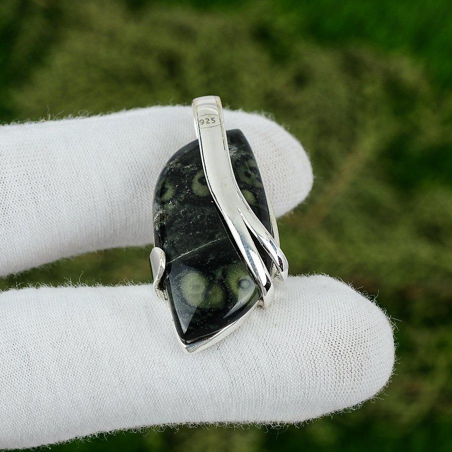 Sisters Day Sale Natural Kambaba Jasper Wedding Daughter New Pendant 925 Silver
