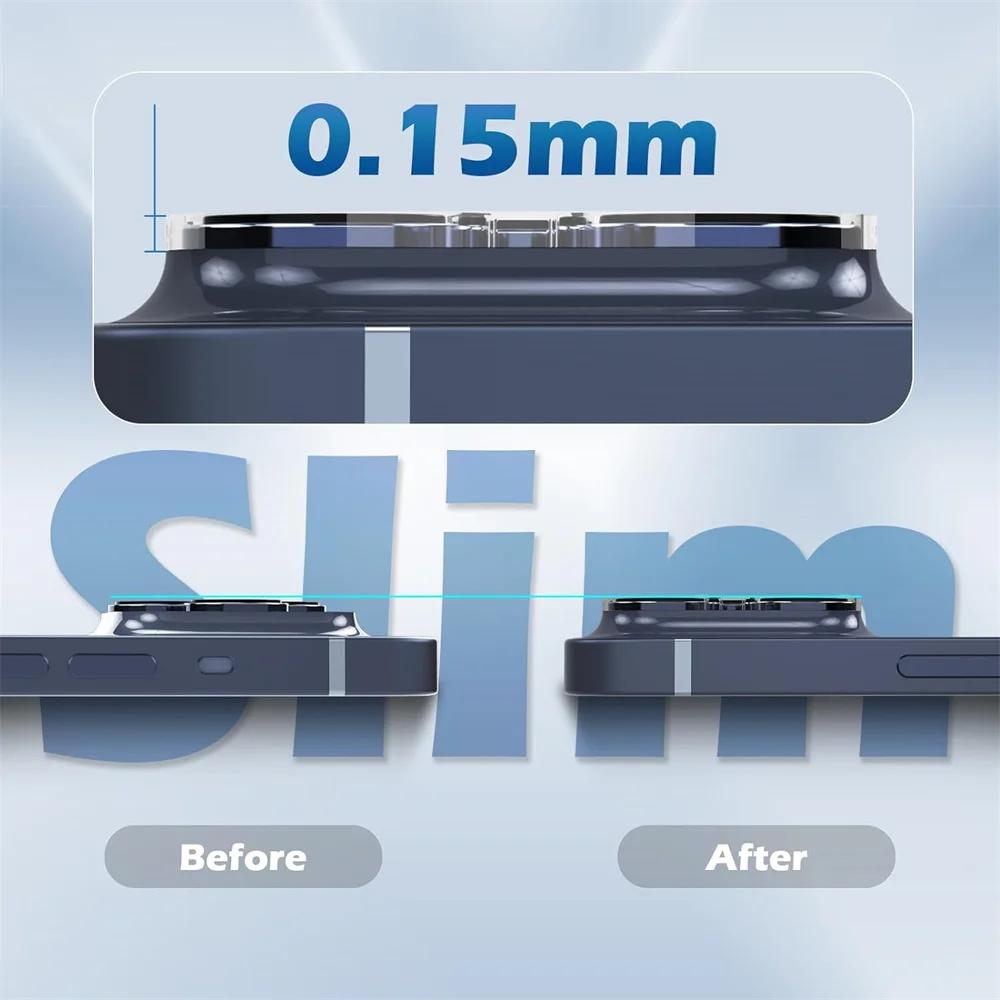 1~3PCS HD Tempered Glass Camera Protector Film For IPhone 17Air 16 15 14Plus 13 12 11 Pro Max Clear Lens Cover Phone Accessorios