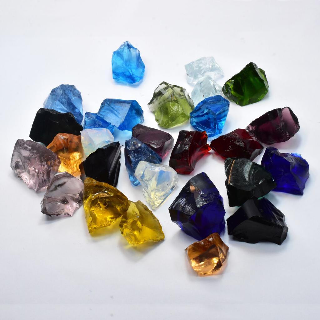 150 Ct Lab-Created Topaz Mix Color Uncut Rough Huge Size   Gemstone Lot