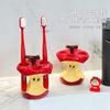 Ins Apple Toothbrush Holder Makeup Brush Storage Rack Ceramic Toothbrush Stand Household Bathroom Bathroom Accessories