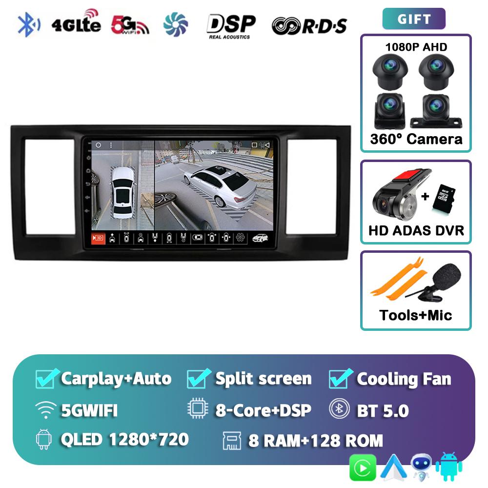 Android 14 Carplay Auto Car Radio For VW Volkswagen Caravelle 6 T6 2015-2020 Multimedia Video Player Navigation GPS Stereo Audio