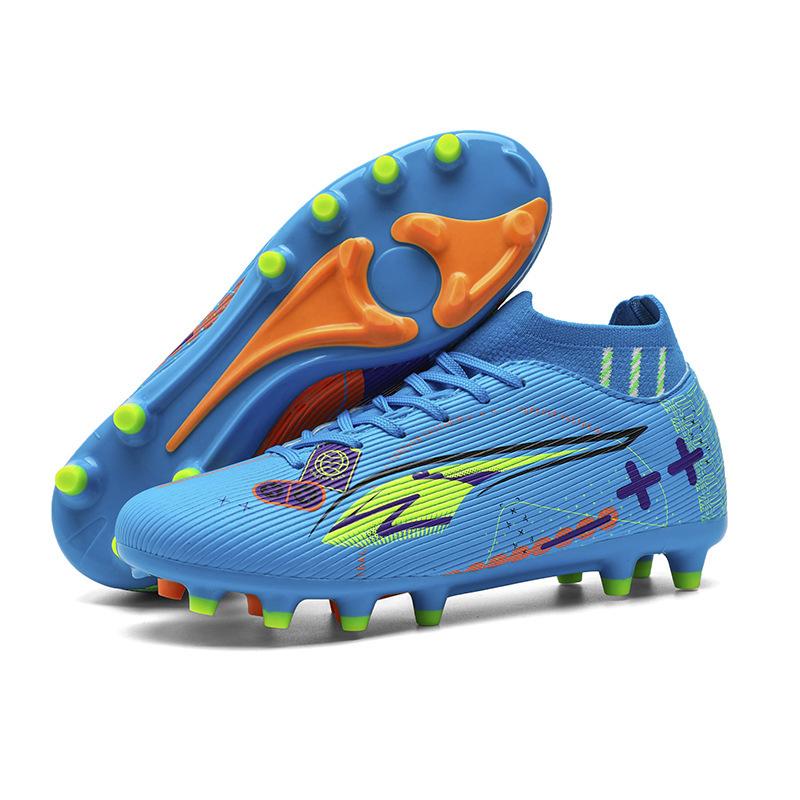 Spot 2025 New Graffiti Kids and Youth Soccer Boots Spike Broken Nail Competition Training Artificial Grass