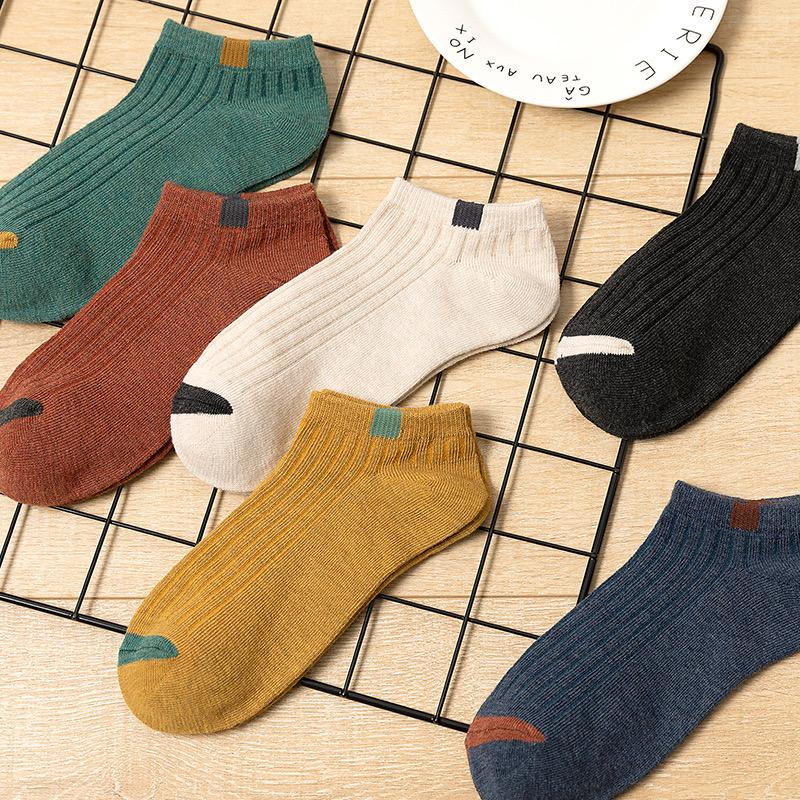 10 Pairs Of Men's Low Cut Ankle Socks, Anti Odor & Sweat Absorption Breathable Cotton Blend Socks, For All Seasons Wearing