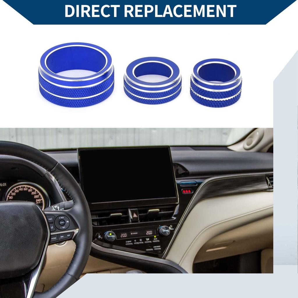 Compatible Hihaha Toyota Camry 21-23 AC Media Radio Volume Tune Mirror Control Switch Knob