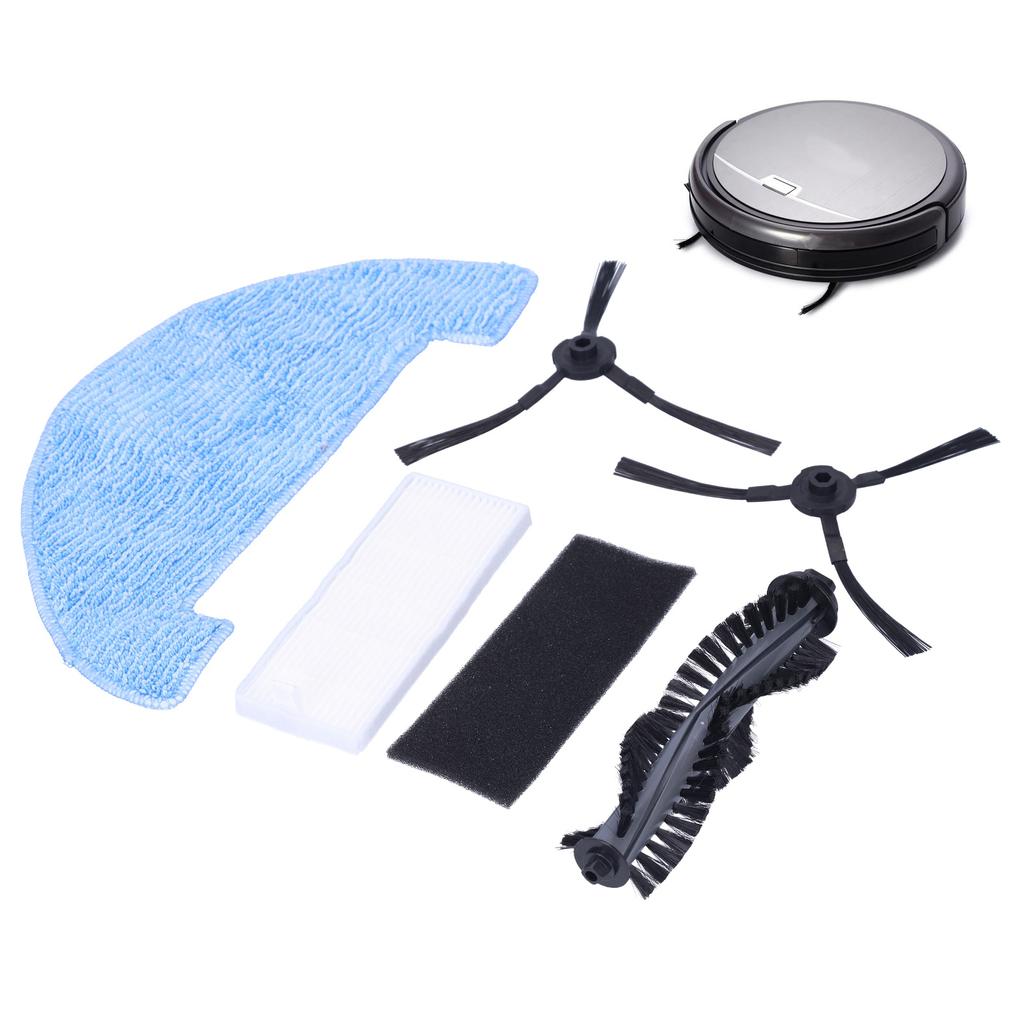 Kehrmaschine Walzenbürste Filter Reinigungstuch Seitenbürsten-Set Ersatzteile für ilife A4S