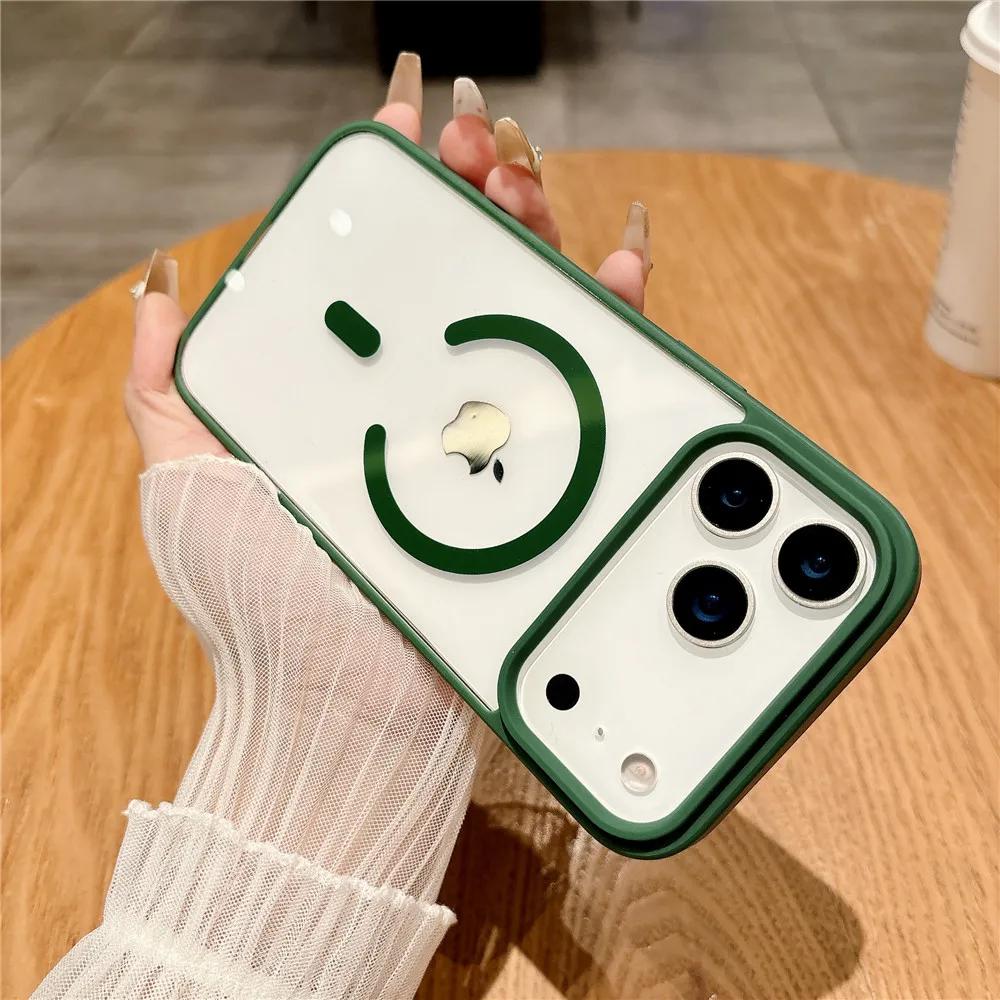 For Magsafe Magnetic Wireless Charging Case For iPhone 17 16 15 14 13 12 11 Pro Max Mini Plus Air Color Matte Bumper Clear Cover