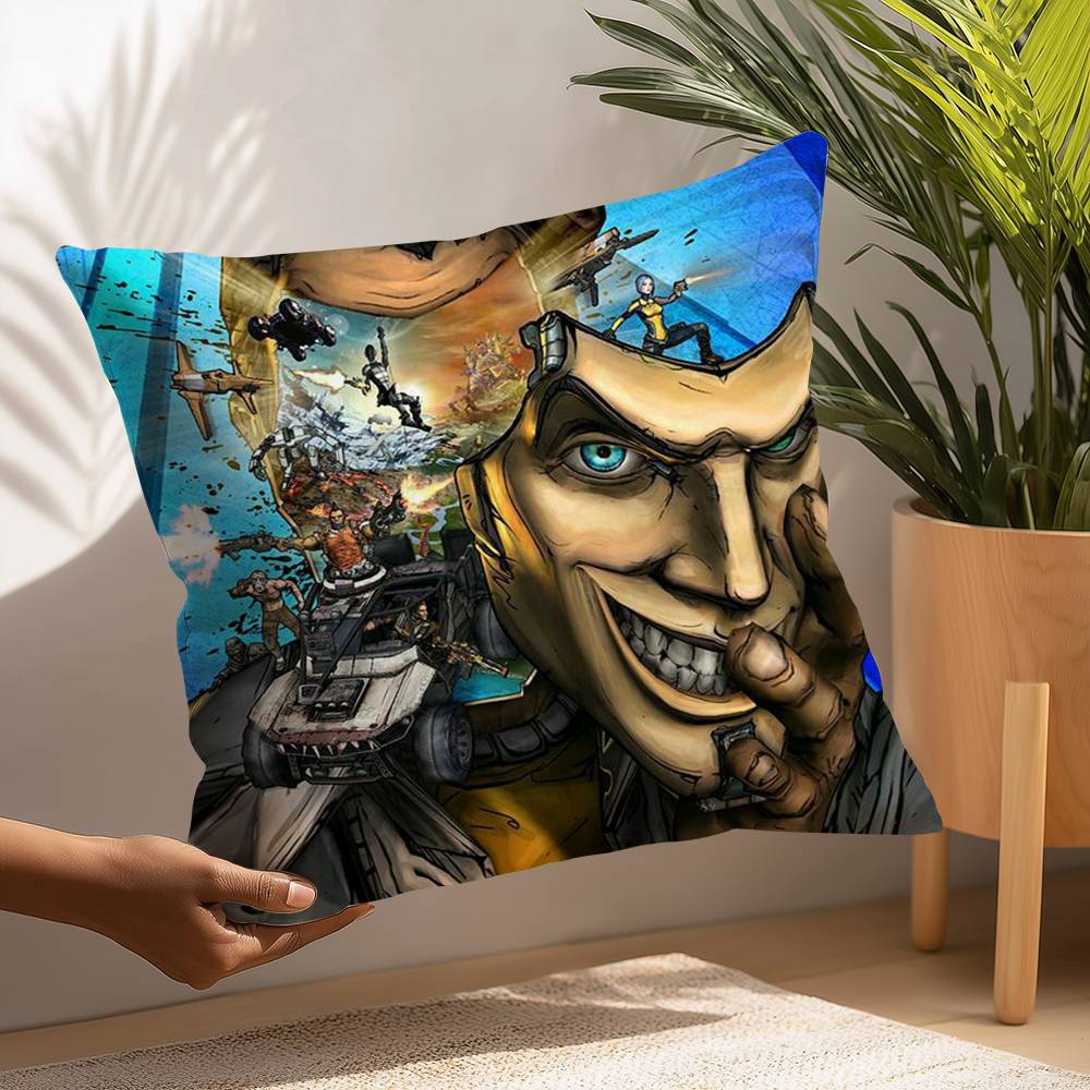 B-Borderlands Game Pillow Case Plush Fabric Soft  Pillowcase Double Sided Print Cushion Cover Household Gifts