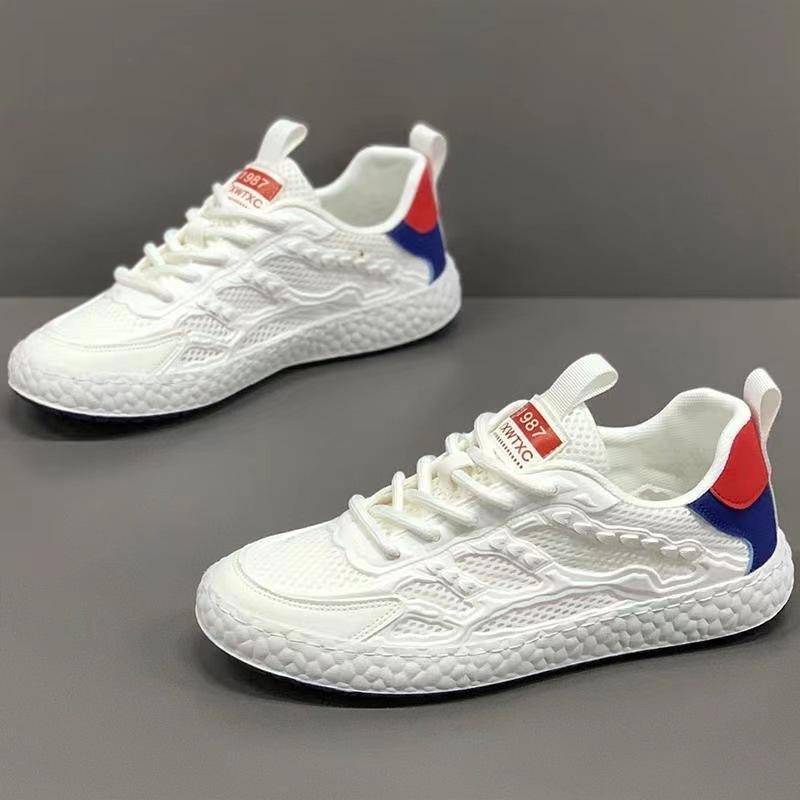 

Новая весна 2025 года новая мужская обувь сетчатая дышащая повседневная обувь нескользящая износостойкая спортивная обувь мужская обувь для скейтборда белая обувь 44
