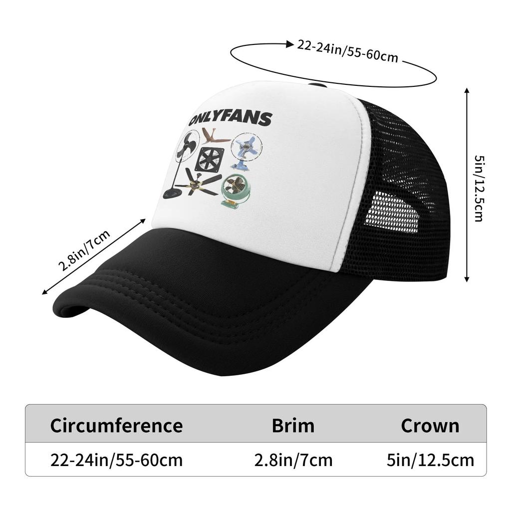 OnlyFans Only Fans Enthusiast Trucker Hat For Men Women Breathable Cooling Mesh Side Hats Caps For Casual Headwear