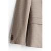 H M sliM Fit Jacket Dark Beige