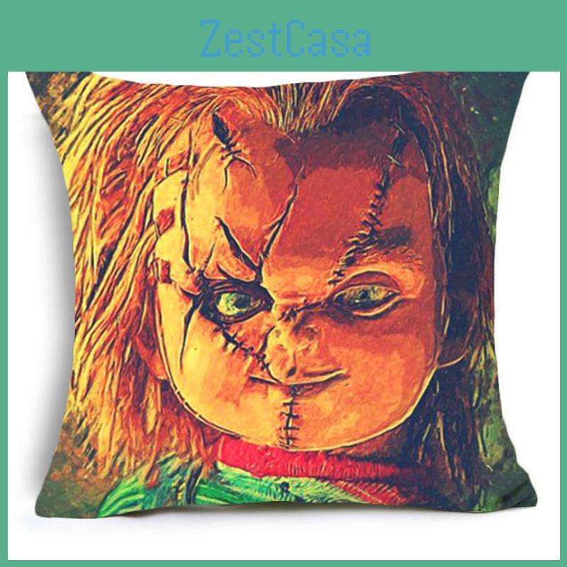 Cozy Halloween Horror Ghost Baby Pumpkin Pillowcase For Festive Sofa Decor