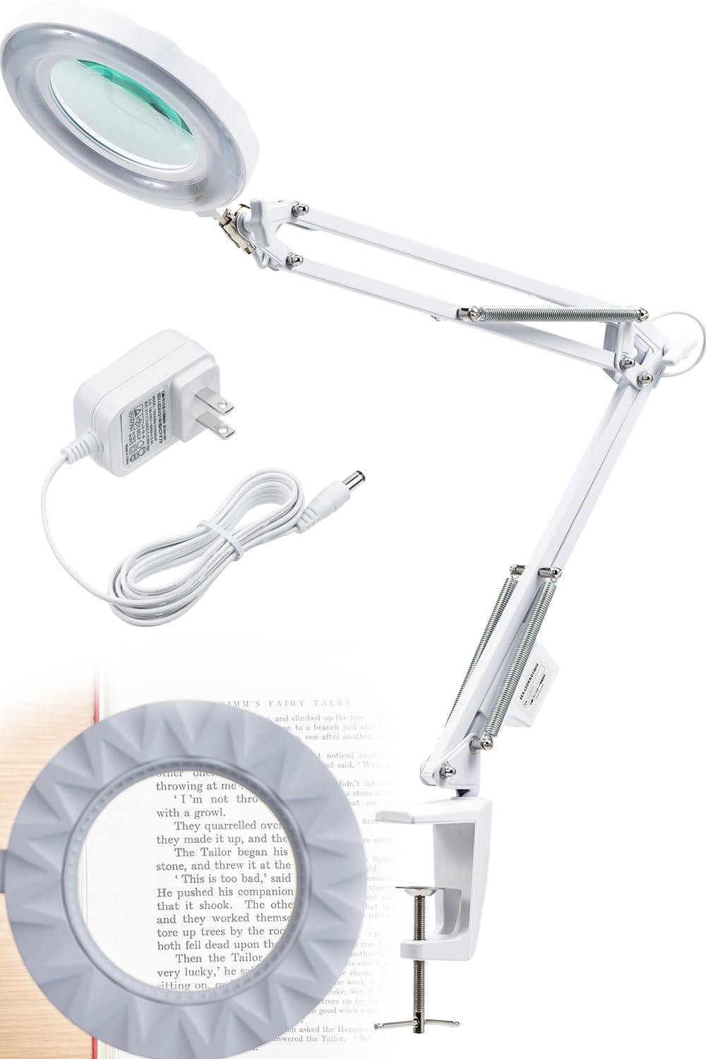 

LED Magnifying Glass with 3x 600 Design for Gundam Model Building E-Supply EEX-LEDKK01WH Clamp-on Stand, Magnification, Lumens, Flexible, Desktop,