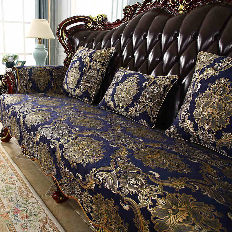 Luxury Jacquard Sofa Cover Living Room Decor Sofa Cushion Couch Cover Home Anti-slip Anti-wrinkle Furniture Protective Slipcover