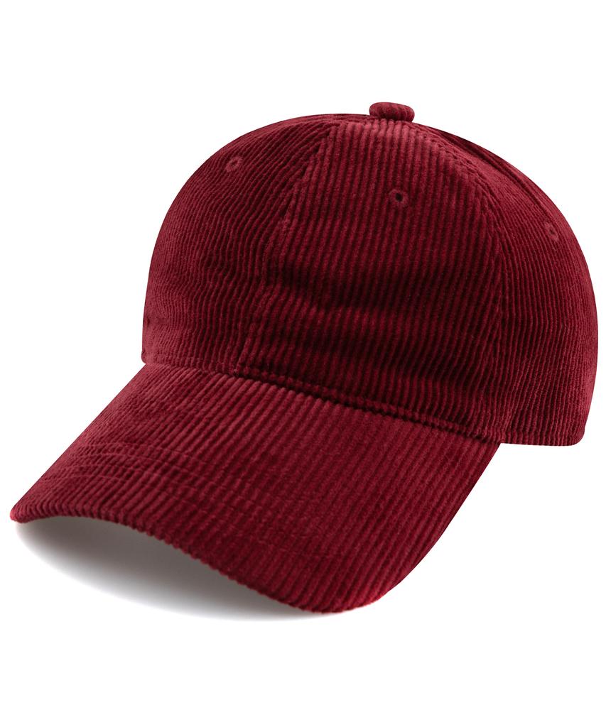 Chaebteo Signature Corduroy Ball Cap - Burgundy