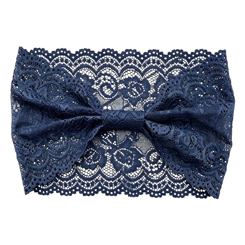 Solid Color Elastic Headband Hollow Out Wide Headbands Fashion Women's Hairband Hair Accessories