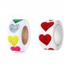 500pcs Sealing Stickers Love Heart Stickers Exquisite Blank Sealing Label Self-adhesive Handmade Reward Sticker Party