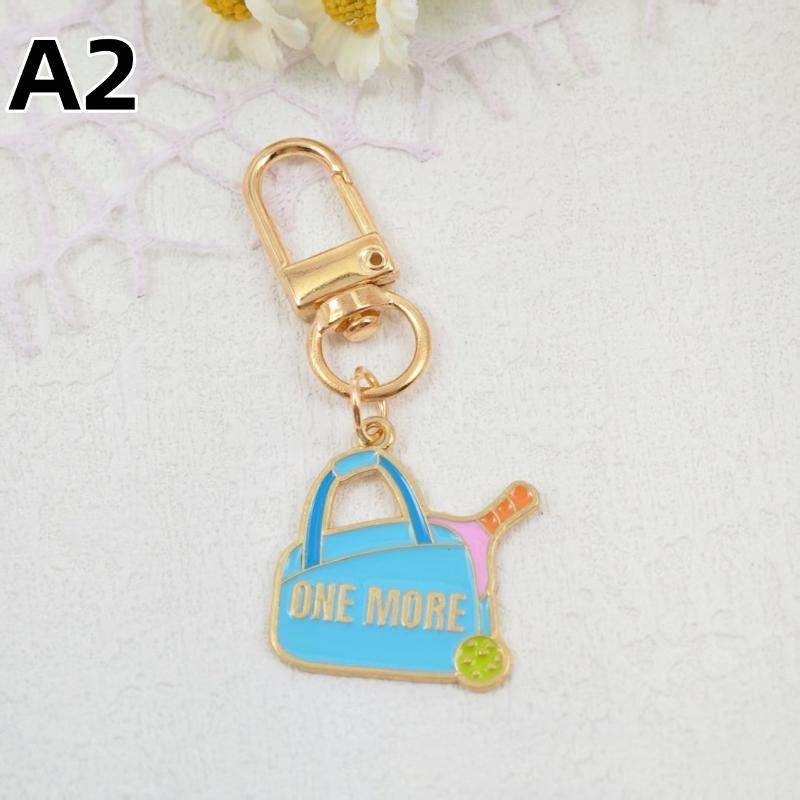 1/5Pcs Creative Pickleball Racket Metal Keychain Colorful Hollow Golf Ball Keychains Dink Ball Fans Party Gift Bag Pendant