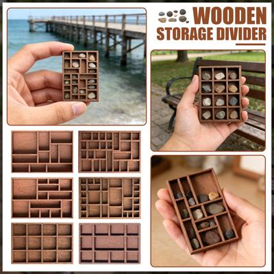 1 PCS Miniature Wooden Trinket Shelf Wooden Display Shelf For Rocks Collectibles And Wall Decor