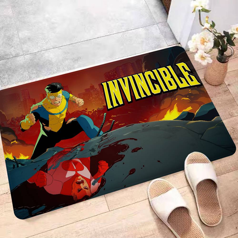 Cartoon Invincible Door Mat Nordic Style Bedroom Living Room Doormat Home Balcony Anti-Slip Alfombra