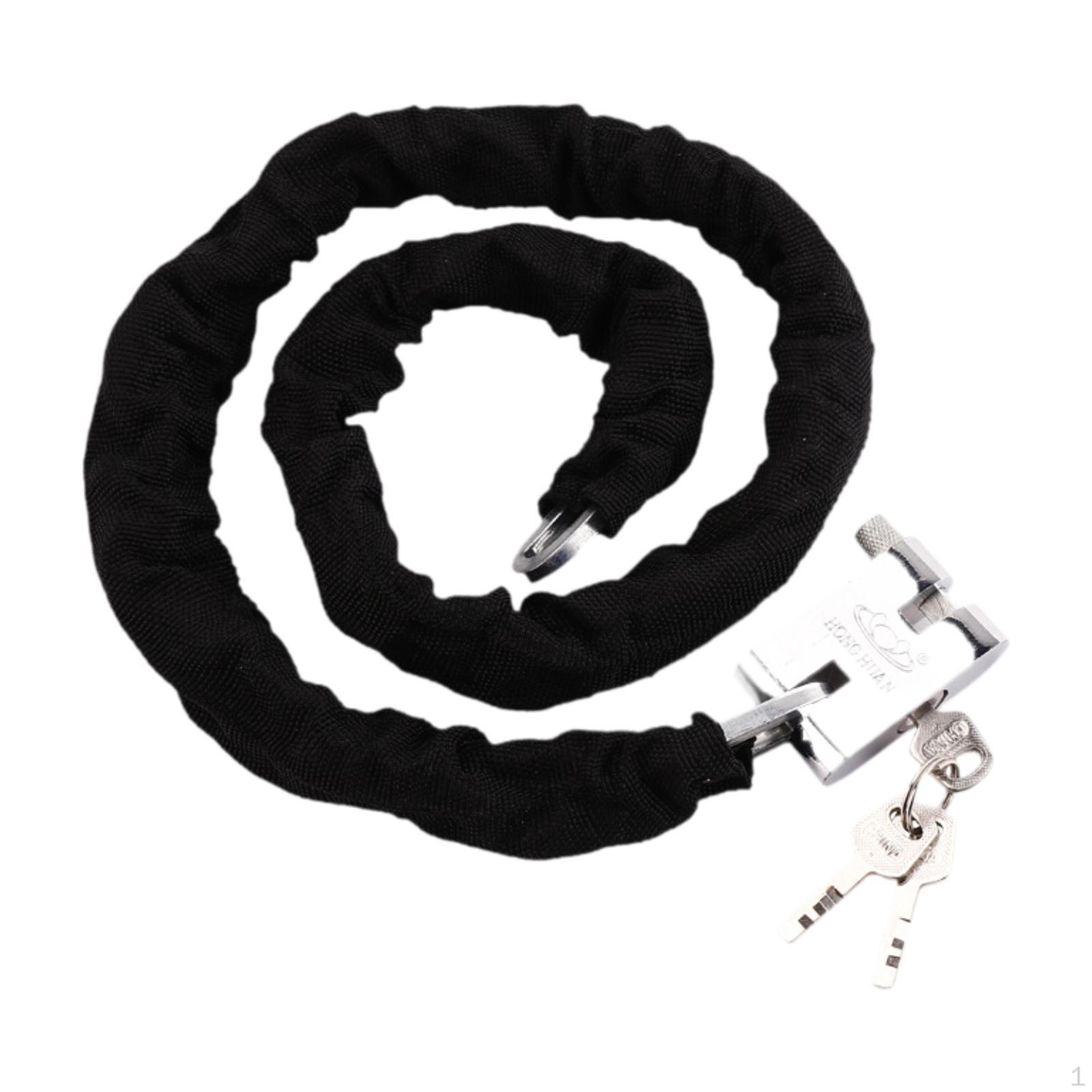 

Bike Chain Lock Locks for Fence Riding Equipment Mountain Road Bicycle 1.2m