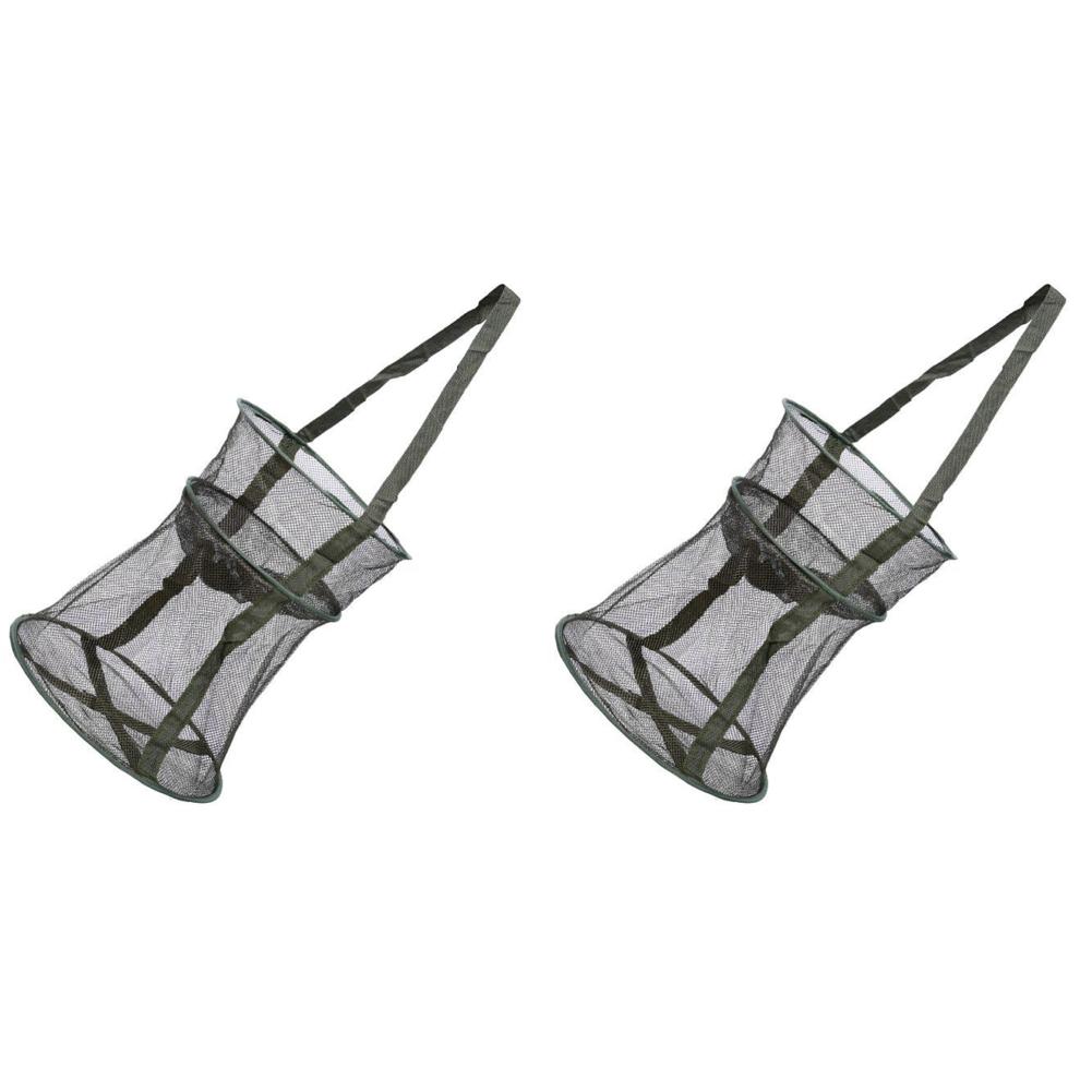 Mesh Fishing Cage Portable Fishing Net Round Folding Fish Net Collapsible Fish Trap Fishing Cast Net for Crab Fish