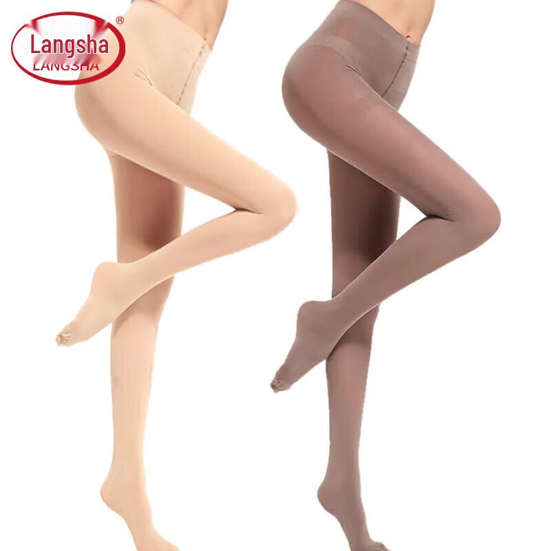 LANGSHA Velvet Bare-Leg Effect Plus Size Pantyhose