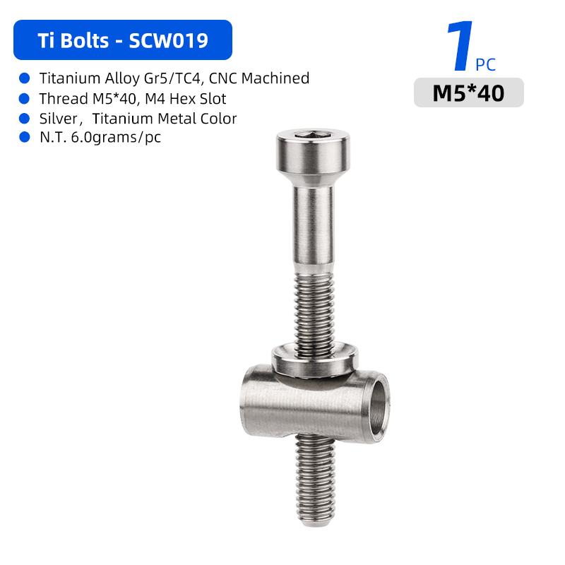 

Deemount Seatpost Titanium Bolts 30/40mm CNC-machined TC4 Screw Bicycle Saddle Fastening M4 Hex Slot MTB Road Seat Post Fixing