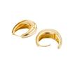 Women's Oval Geometric Hoop Earrings - Simple European & American Style, Trendy Commuting Jewelry.
