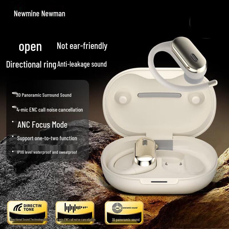 

Newman TWS-R7 Open-Ear Bone Conduction Bluetooth Headphones