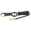 Aluminum Fish Grip, High-Density EVA Material Handle Grip with High Elasticity Hanging Rope and Carabiner, for Home Use (Green)