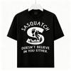Vintage Distressed Sasquatch Bigfoot Footprint Mountain Graphic Unisex T-Shirt