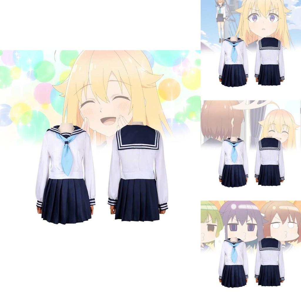 Adorable Koshi Torako Cosplay Sailor Dress For Women In White With Accessories