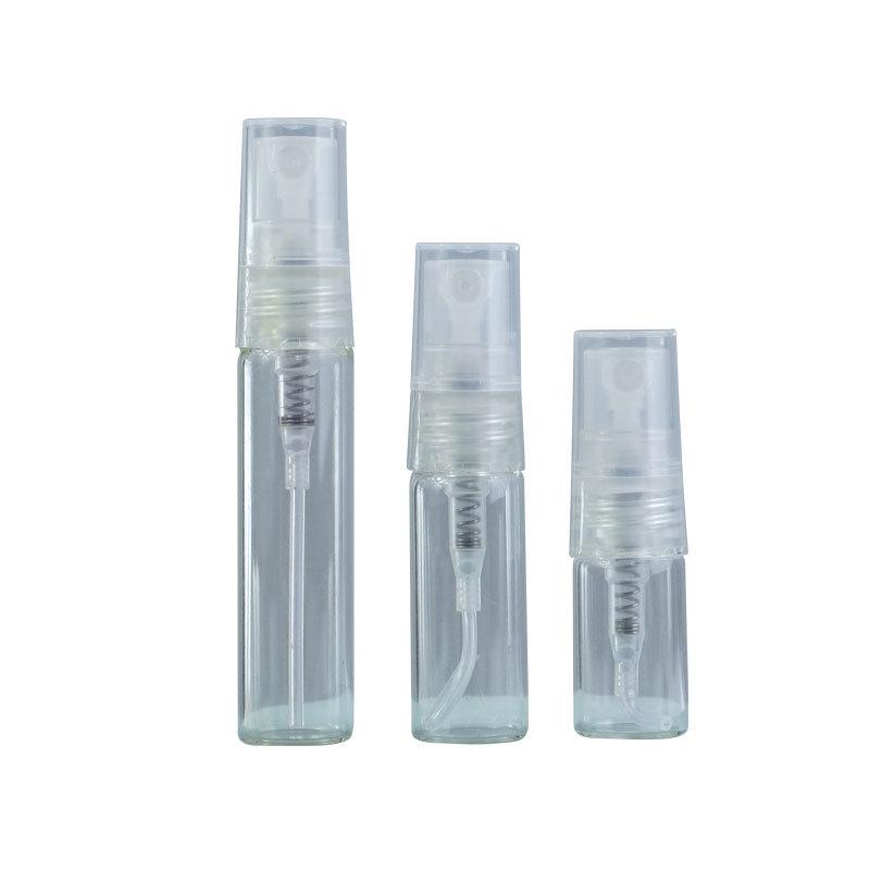 Transparent Trial Size Spray Bottle: 2ml, 3ml, 5ml Perfume Sample and Dispensing Bottle