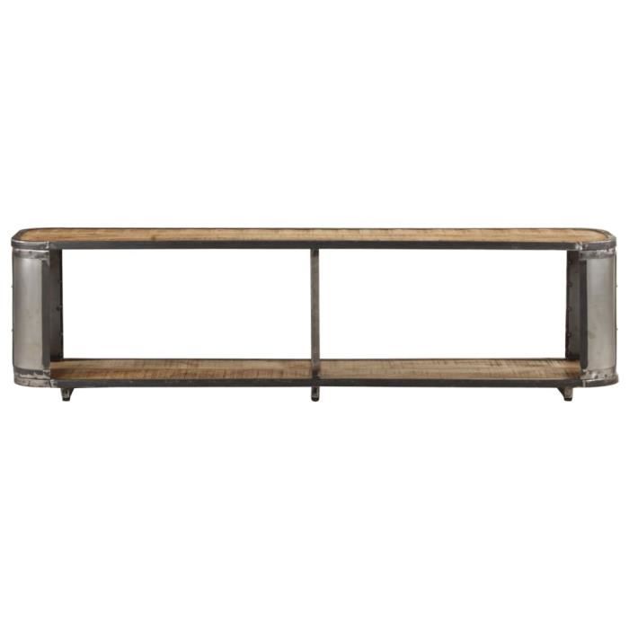 VidaXL Meuble TV 150x30x40 cm Bois massif de manguier