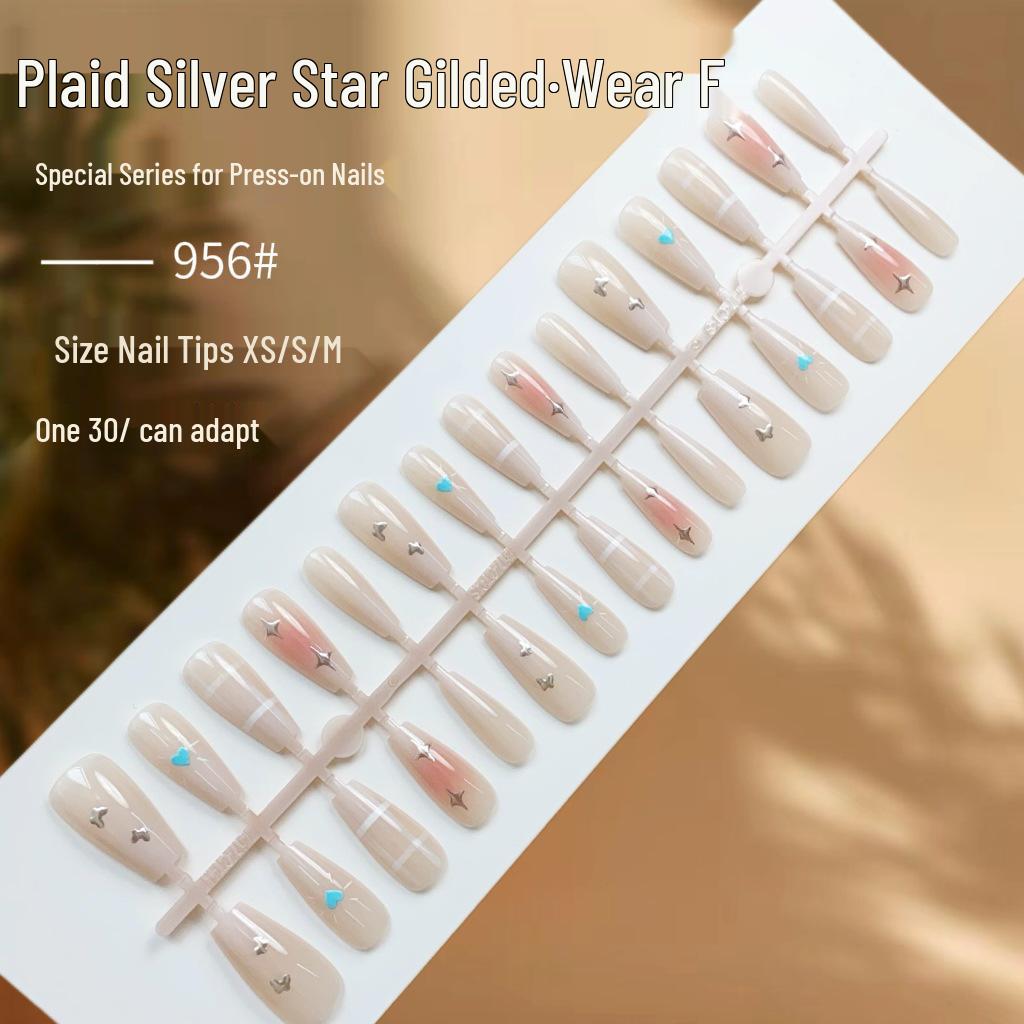 

Золотистые 3D Кошачий глаз Звездный взрыв Накладные ногти - Носимые, Простые, Готовые элементы нейл-арта